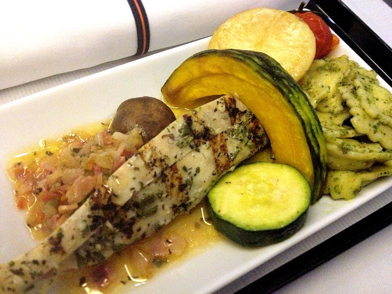 Miscellaneous Food Business Class Singapore/USA ANA, All Nippon