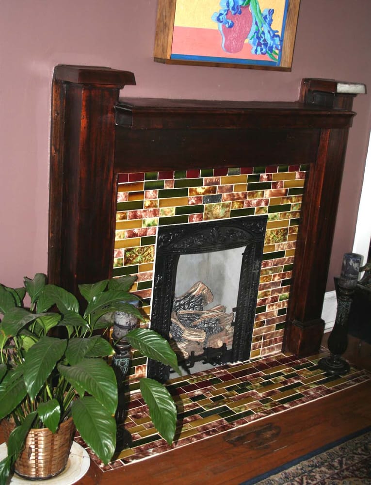 Red Fireplace Stripped And Refinished Mahogany Mantel Antique 145 Photos For Kara O Brien Renovations