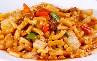 house kebab charcoal review noodle dice with then pulled and veggies Handmade and meat