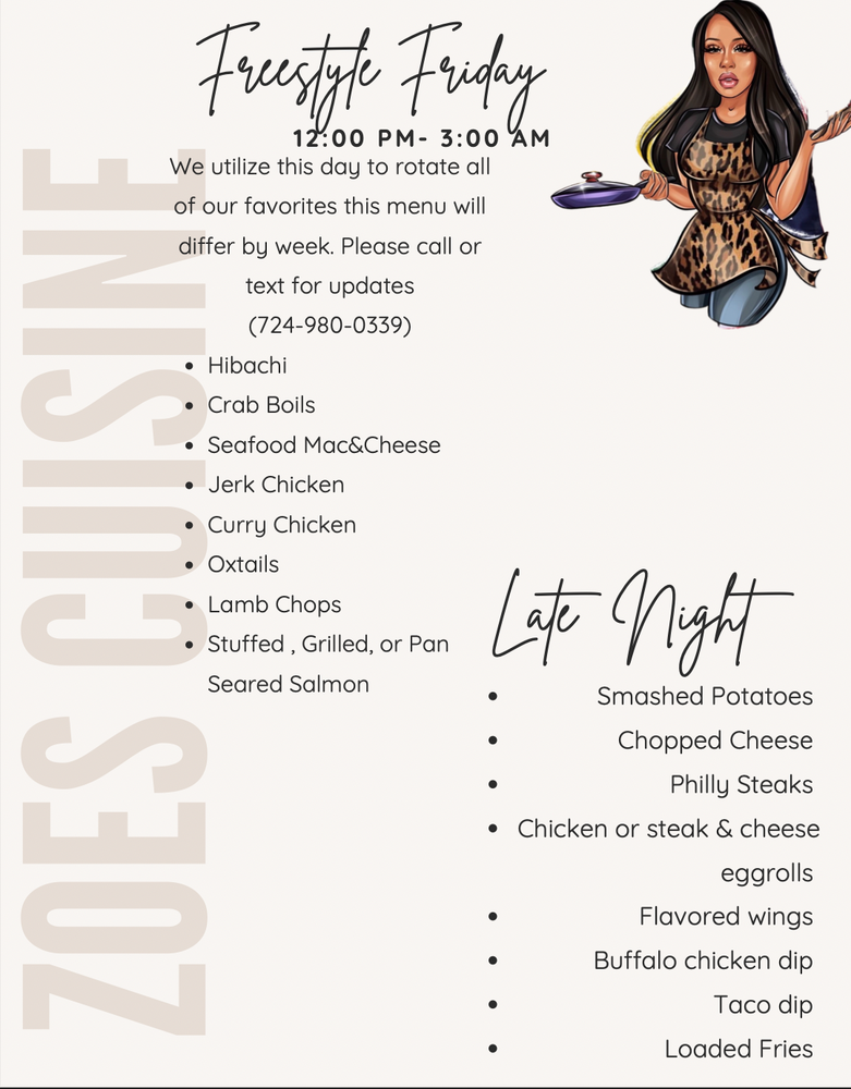 Zoe’s Cuisine