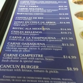 Cancun Cafe Menu Yorkville Il Cancun Cafe Menu Yorkville Il