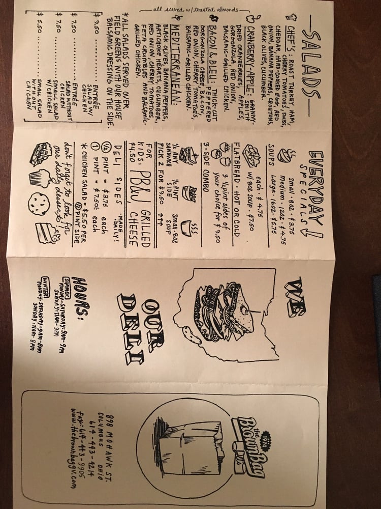 The Brown Bag Deli Menu Yelp Photo Of Brown Bag Deli Columbus Oh United States The