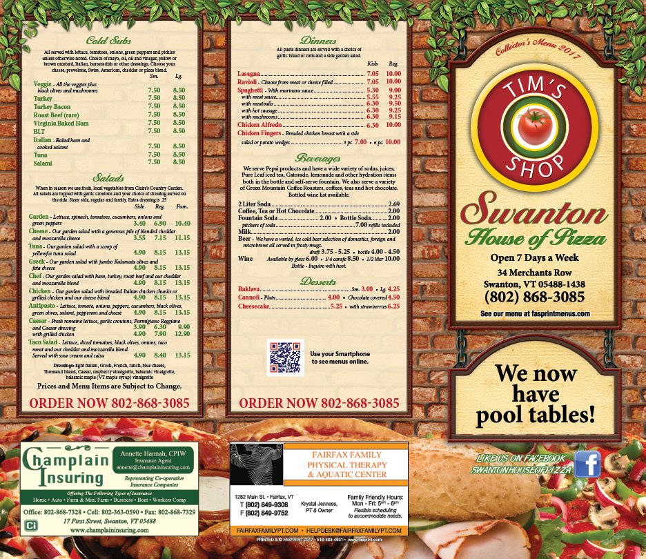 Swanton House of Pizza 14 Reviews Pizza 32 Merchants Row, Swanton