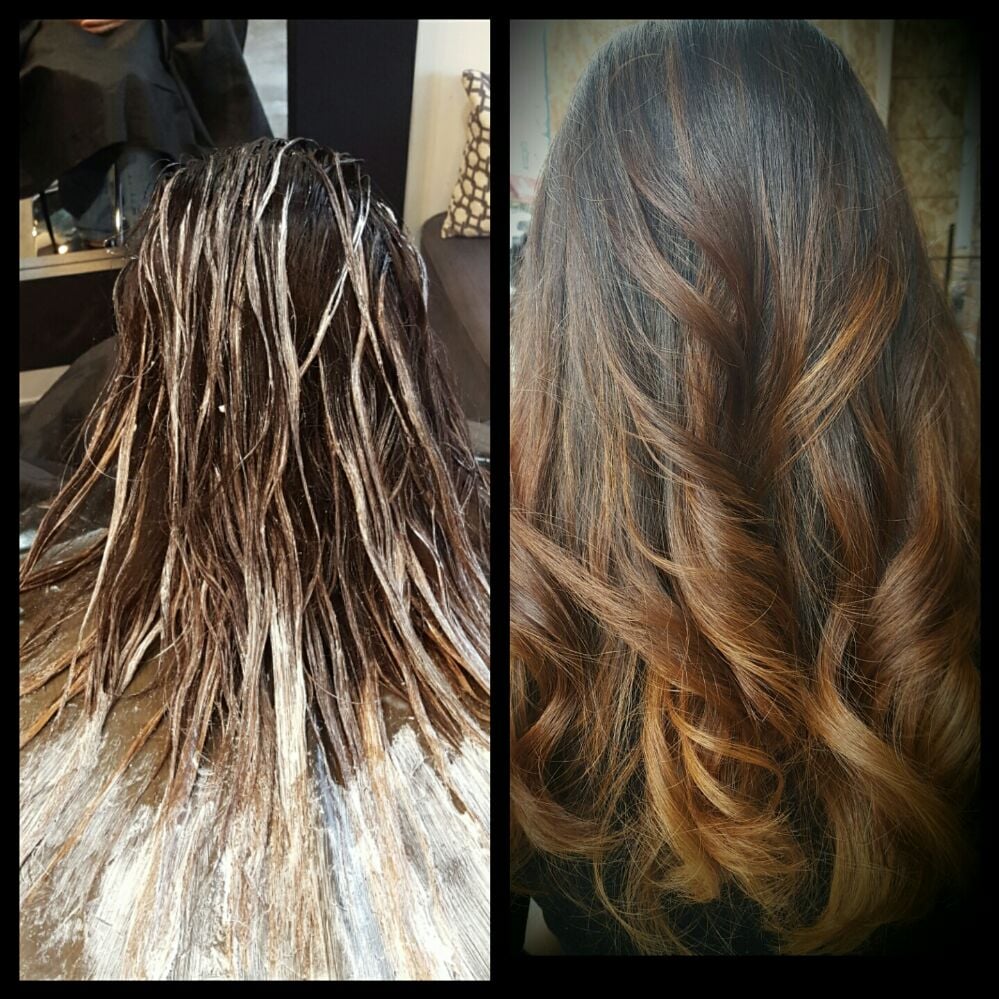 Fluid Hair Painting Balayage Ombre Highlights Studio Rush Astoria Photo Of Rush Hair Studio Astoria Ny United States Fluid Painting