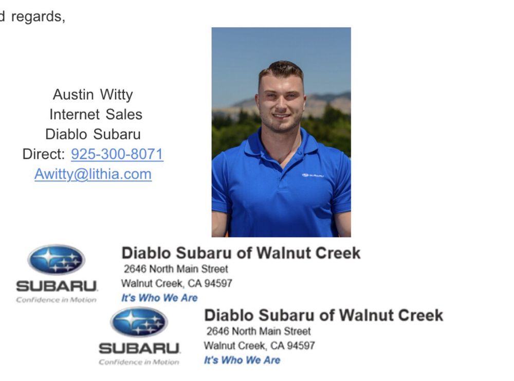 Walnut Creek Subaru >> Diablo Subaru Of Walnut Creek 2646 N Main St Walnut Creek Walnut Creek Subaru >> Diablo Subaru Of Walnut Creek 2646 N Main St Walnut Creek