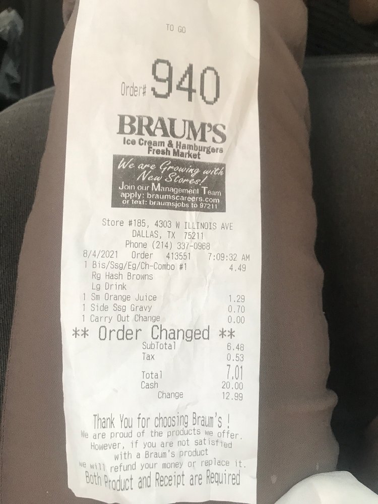 Braum's Ice Cream and Dairy Store