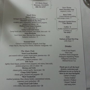 Relish Restaurant Warsaw Menu Relish Restaurant Warsaw Menu