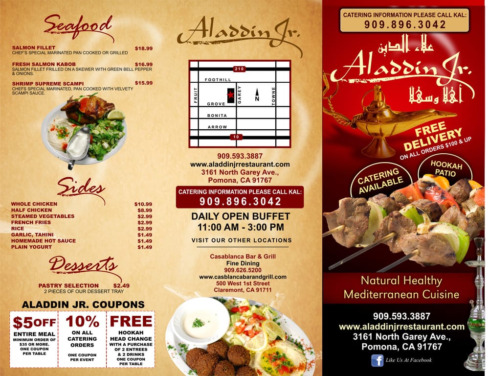 Aladdin Restaurant Casablanca Menu Aladdin Restaurant Casablanca Menu