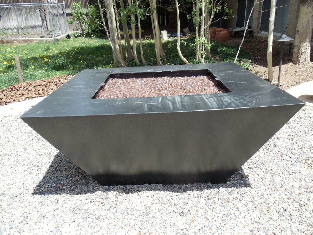 42 Square Parallax Fire Pit In Black Diamond Yelp