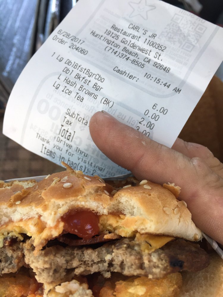 carl s jr order