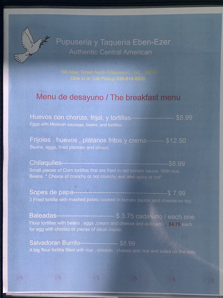 Pupuseria y Taqueria Eben Ezer