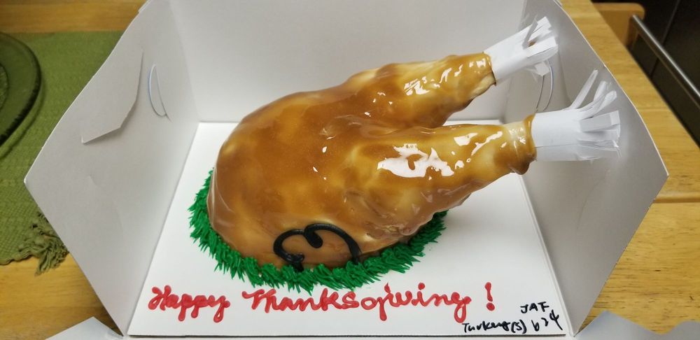yummy turkey shaped ice
