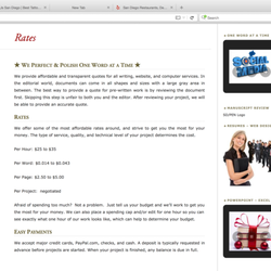 M e s editing and writing services