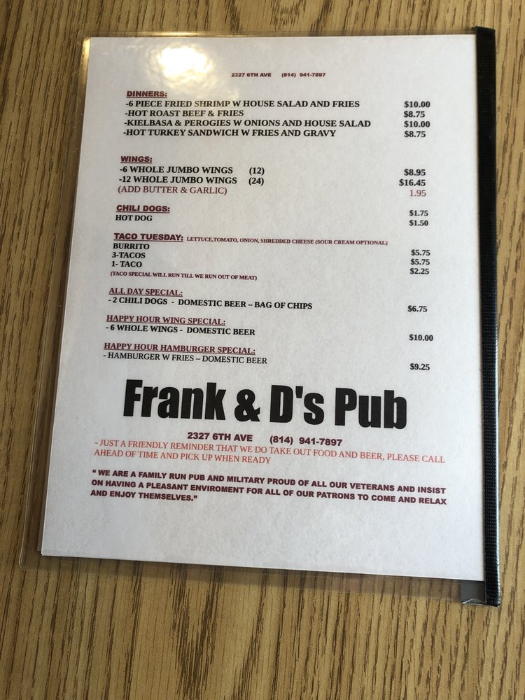 Frank & D's Pub
