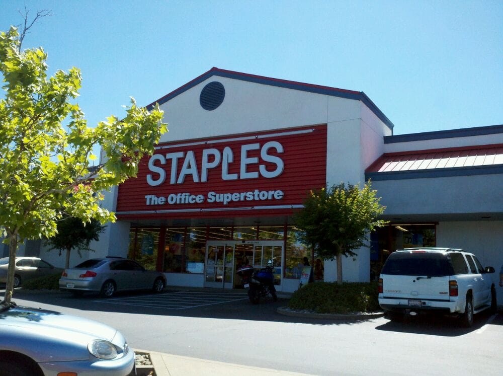 Staples the Office Superstore Office Equipment 411 Grass Valley Hwy, Auburn, CA Phone
