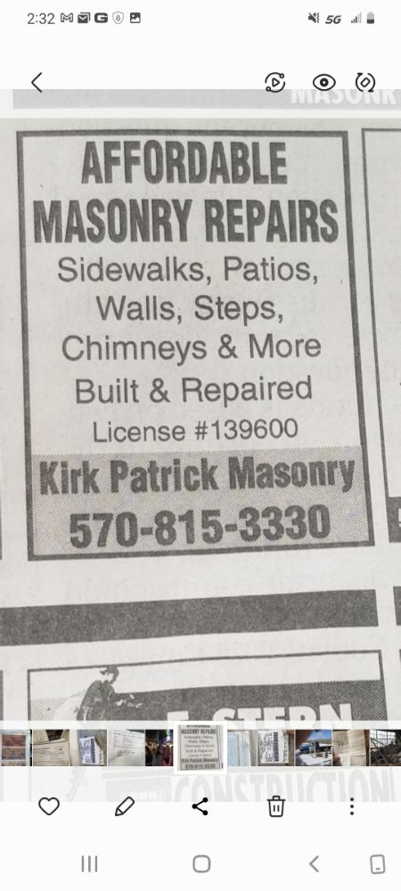 KirkPatrick Masonry Restoration