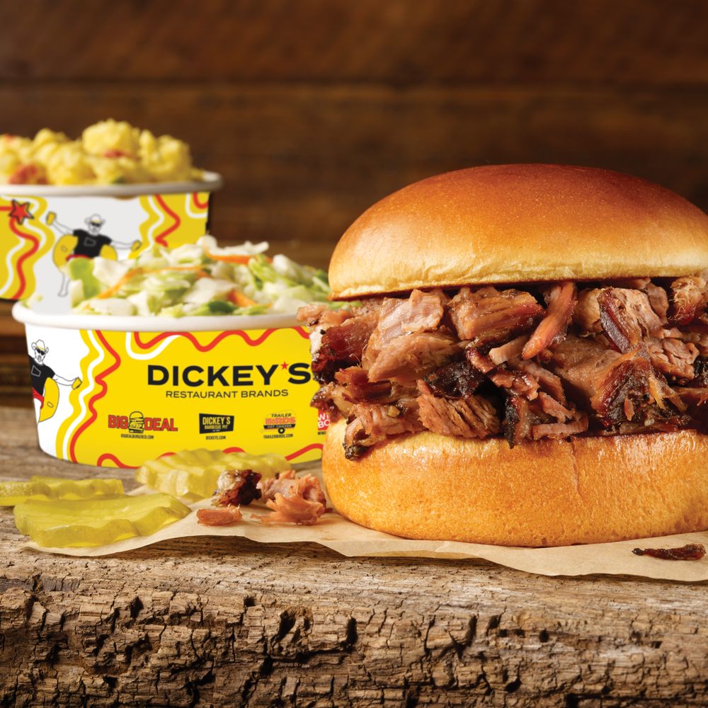 Food from Dickey's Barbecue Pit