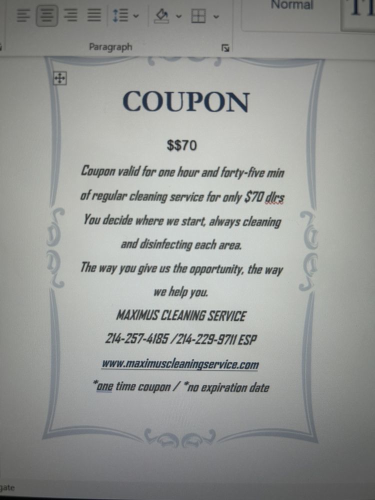 Maximus Cleaning Service
