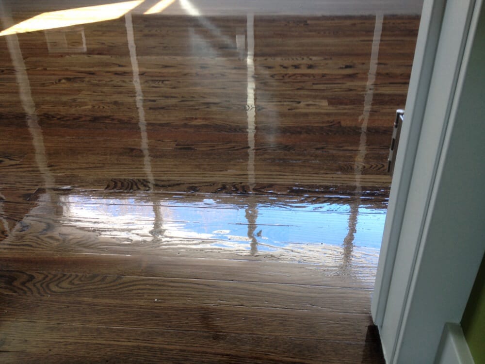 dark walnut stain oak floor refinished with 3 coats of dark walnut stain oak floor refinished with 3 coats of