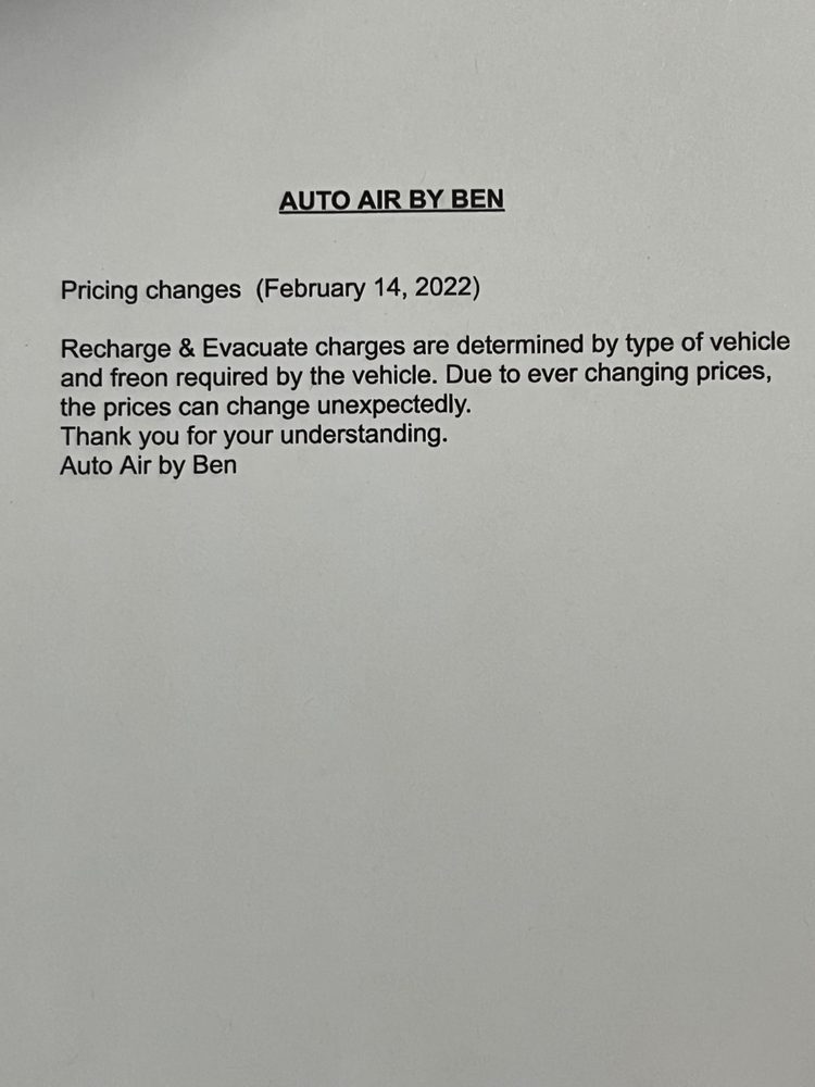 Auto Air by Ben