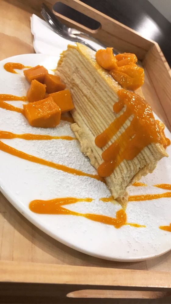 Mango crepe cake Yelp Mango crepe cake Yelp