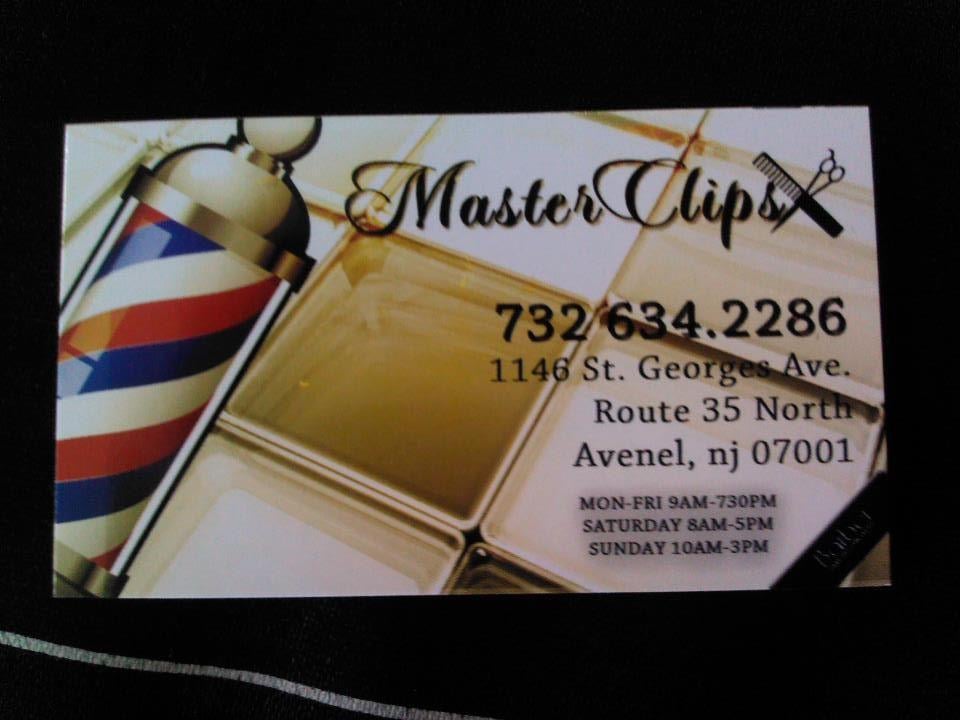 Master Clips Barber Shop Barbers 1146 Ave, Avenel, NJ