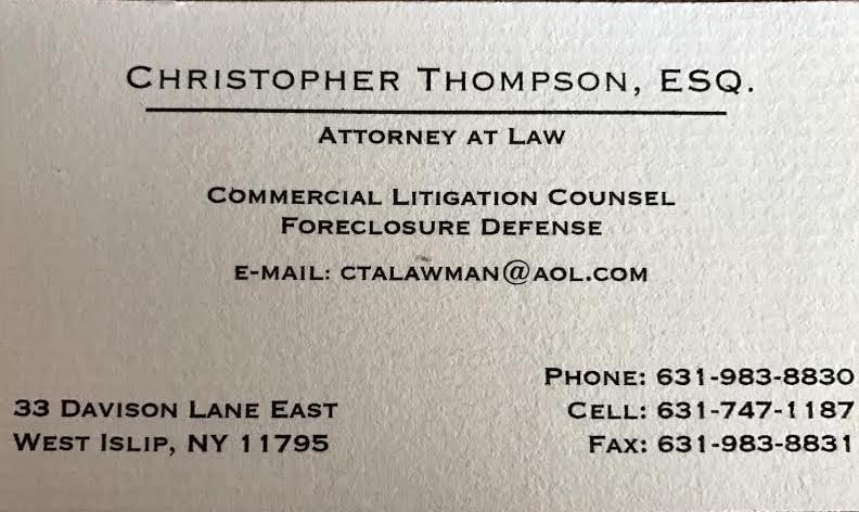 Christopher Thompson ESQ