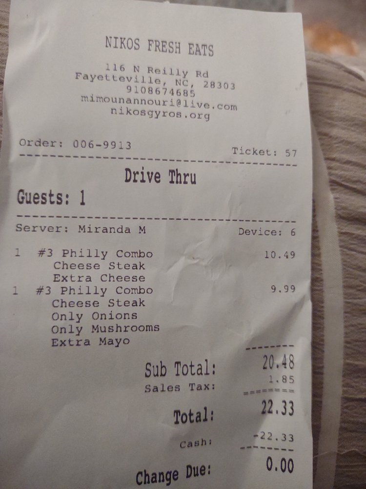 Niko's Gyros and Wings II