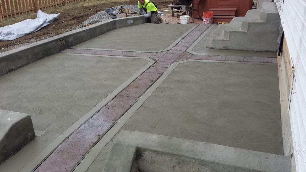 Stamped Concrete Patio Designs By Jeffrey Curtis Of T H Photo Of T H Foundations And Concrete Services Saint Louis Mo United