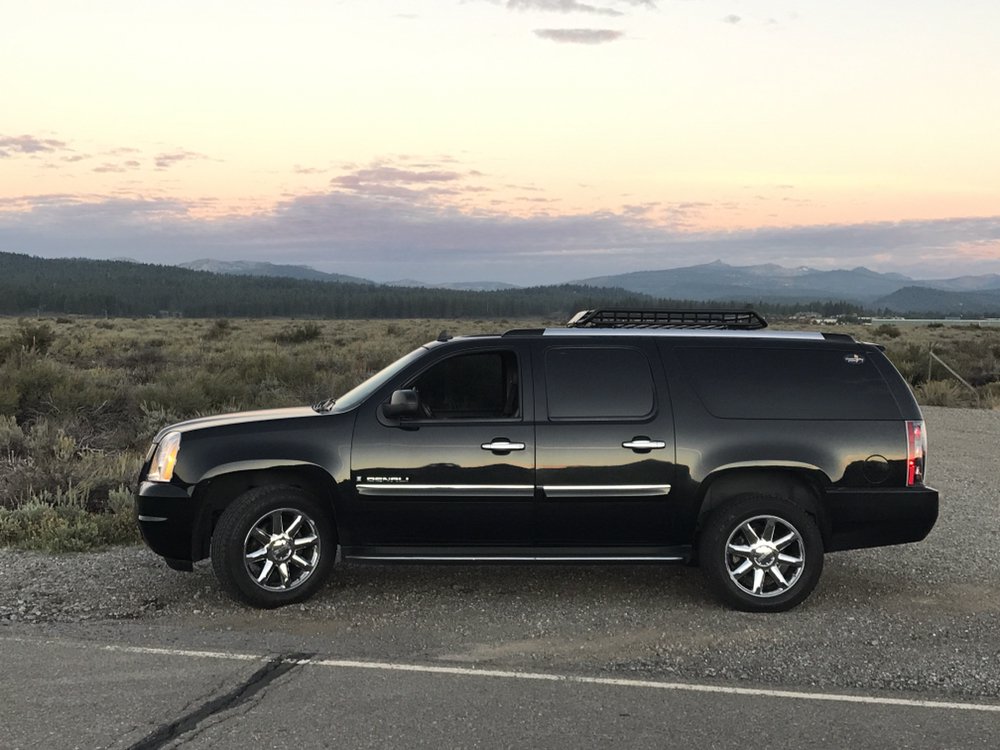 7 Penger Black Suv Gmc Yukon Denali Xl W A Roof Rack Yelp Photo Of North Tahoe Checker Taxi Kings Beach Ca United States 7