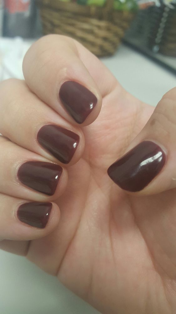 Dark Eggplant Color For Fall Sns Nails Yelp Photo Of The Salon For U East Hanover Nj United States Dark
