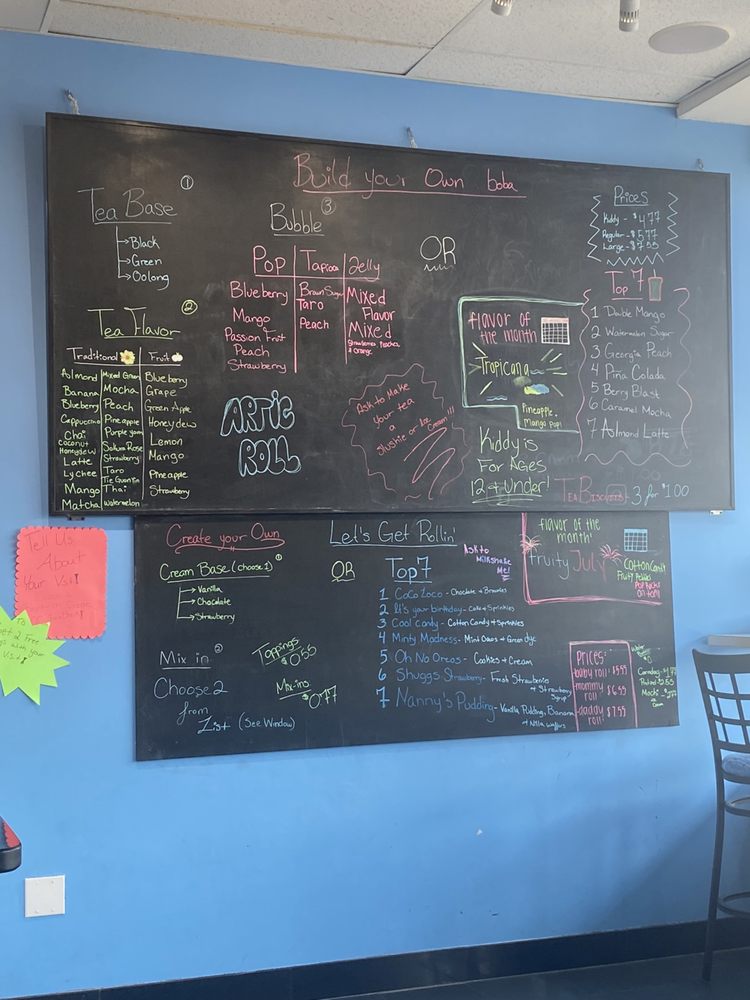 Artic Roll Ice Cream & Bubble Tea