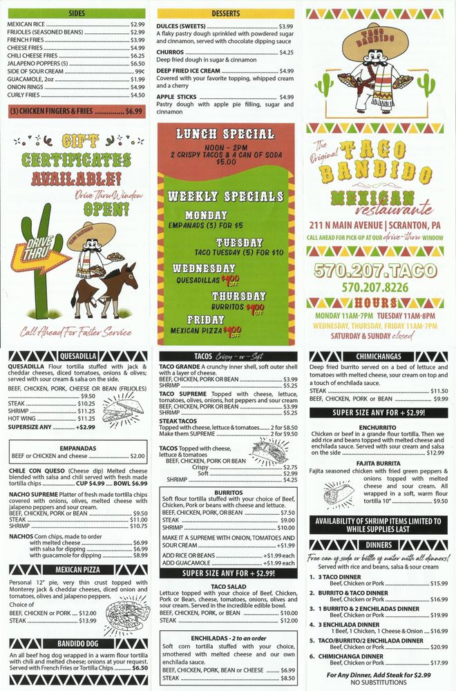 Taco Bandido Mexican Restaurant