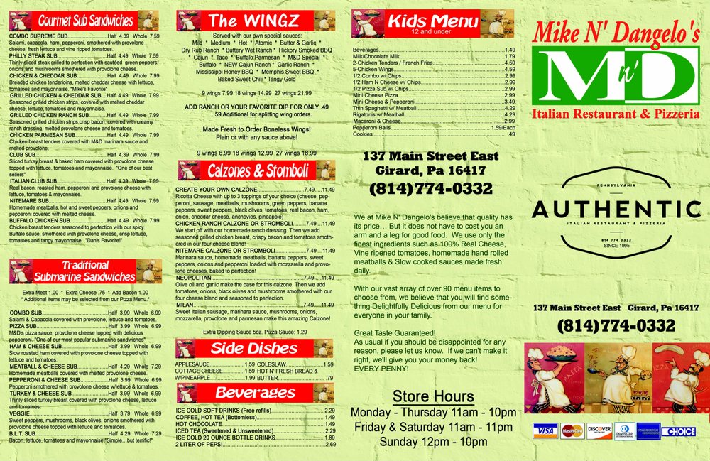 Mike N' Dangelo's Italian Restaurant and Pizzeria