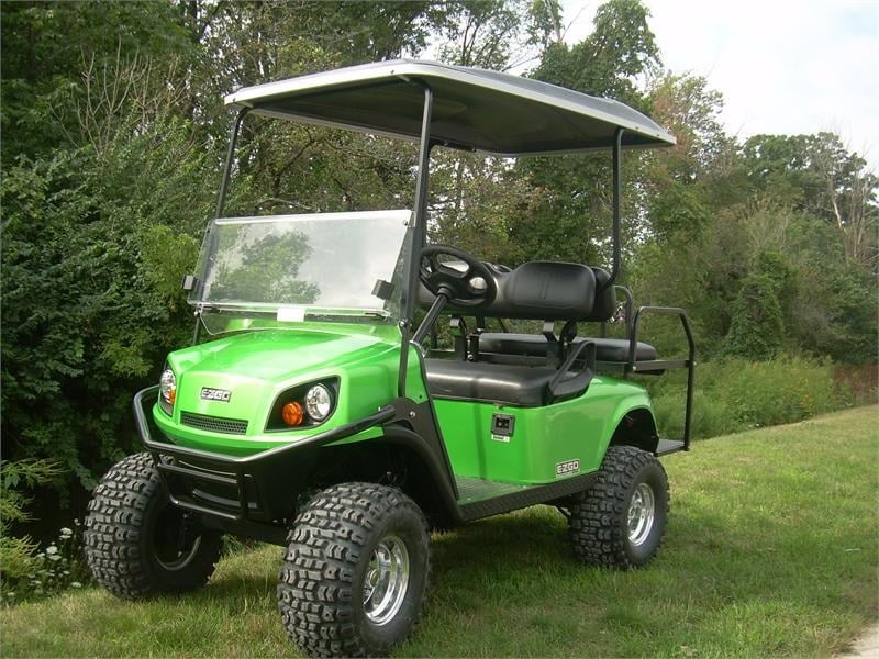 EZGo S4 electric golf cart. High output limited edition w/ lots of ad