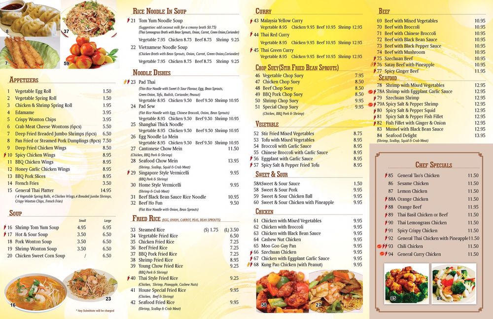 General Thai & Chinese Cuisine