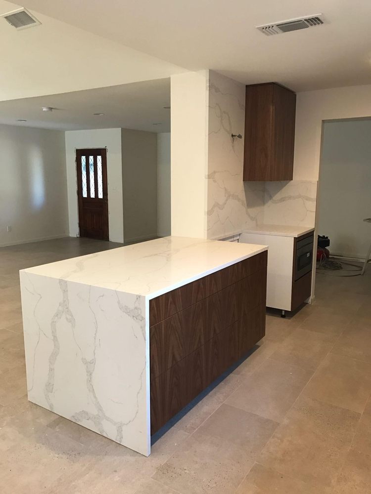Calacatta Verona Island Yelp Photo Of Custom Stone Granite Marble Dallas Tx United States Calacatta