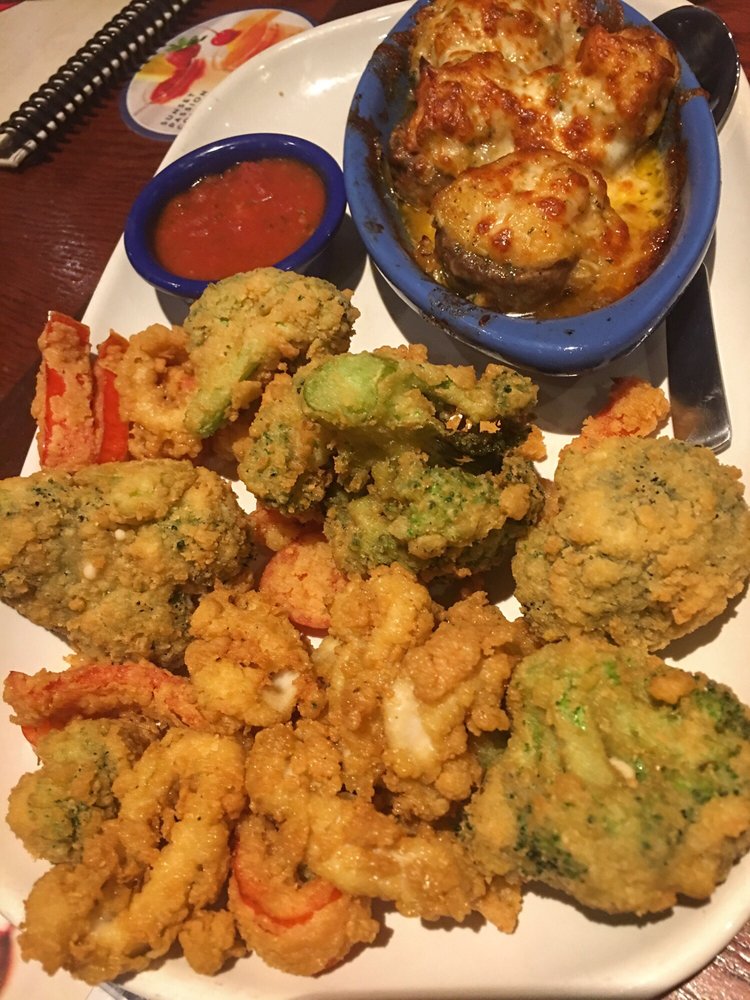 crispy calamari and vegetables red lobster