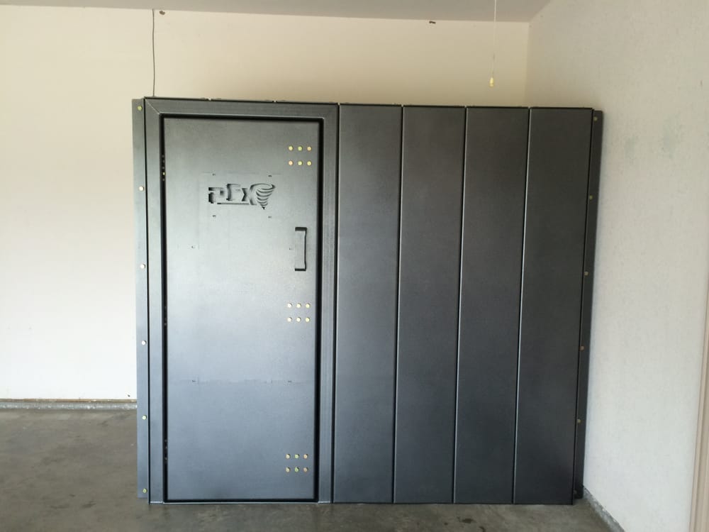4 X7 Above Ground Bolt Together Storm Shelter Garage Install Yelp Photo Of Pfx Storm Shelters Azle Tx United States 4 X7