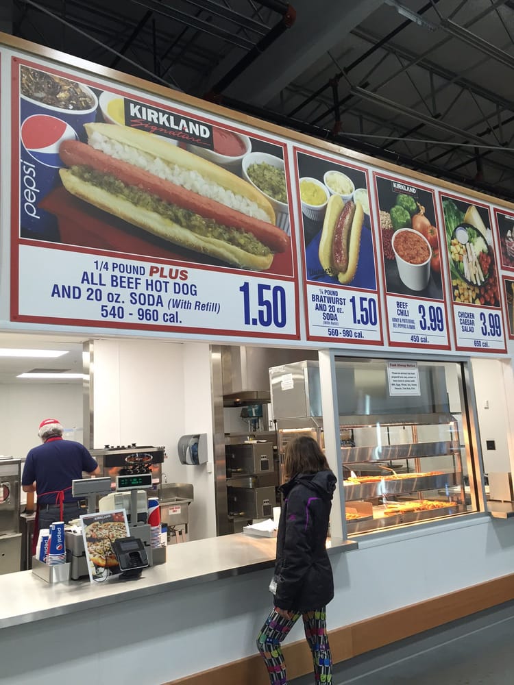 The Costco cafe - including the hot dog and soda combo for ...
