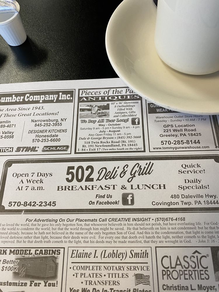 502 Deli and Grill