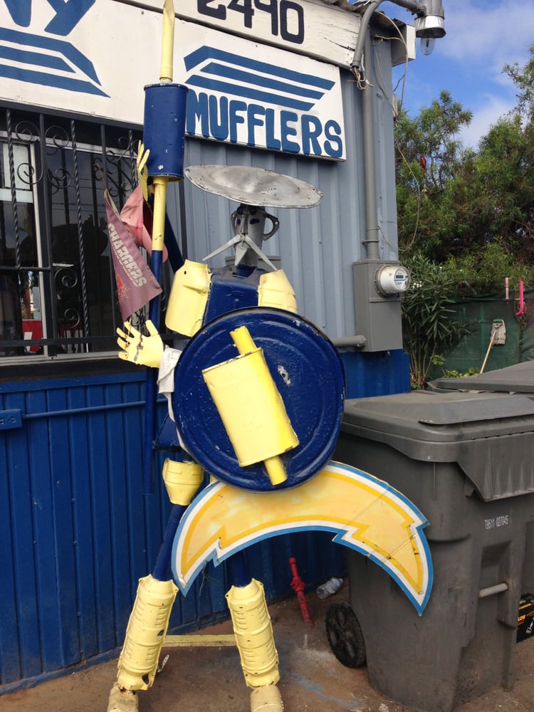 Tony's Mufflers Chargers mascot! Yelp