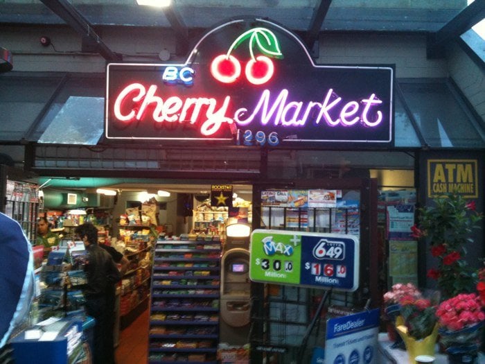 BC Cherry Market Grocery 1296 Robson Street, West End, Vancouver