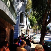 Photo of Tartine Bakery & Cafe - San Francisco, CA, United States. The line outside Tartine Sunday morning