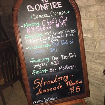 Bonfire coupons homer glen