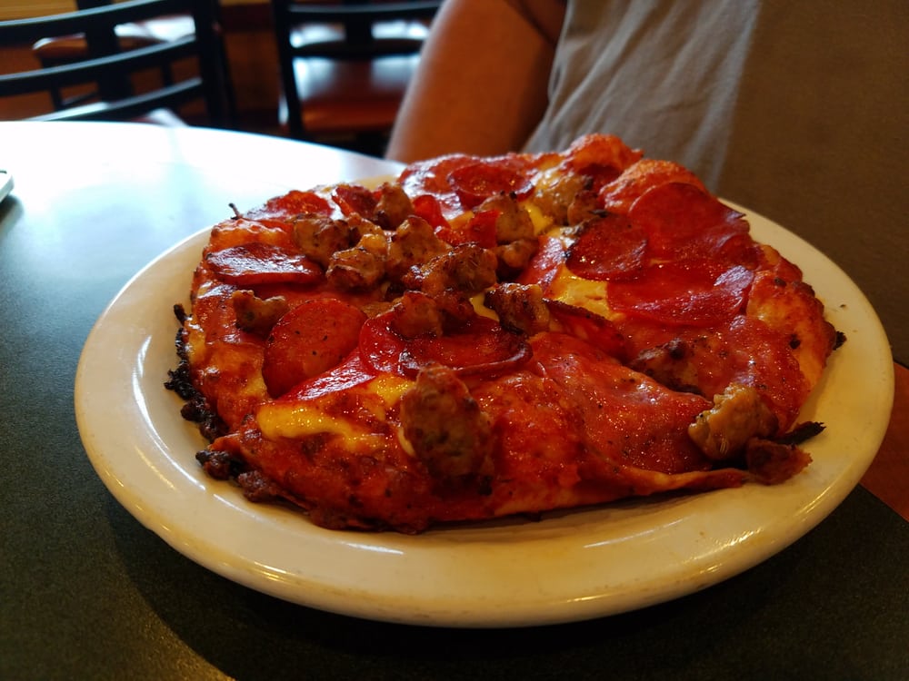 Small Pizza Maybe 6 Inches In Diameter Yelp