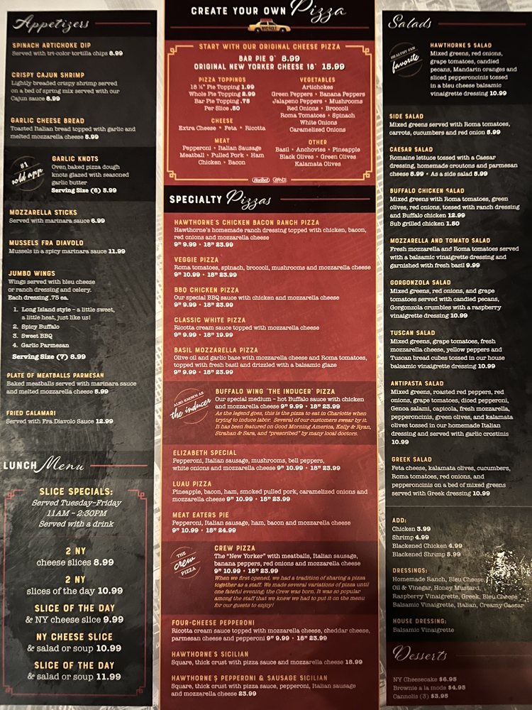 Hawthorne's New York Pizza and Bar