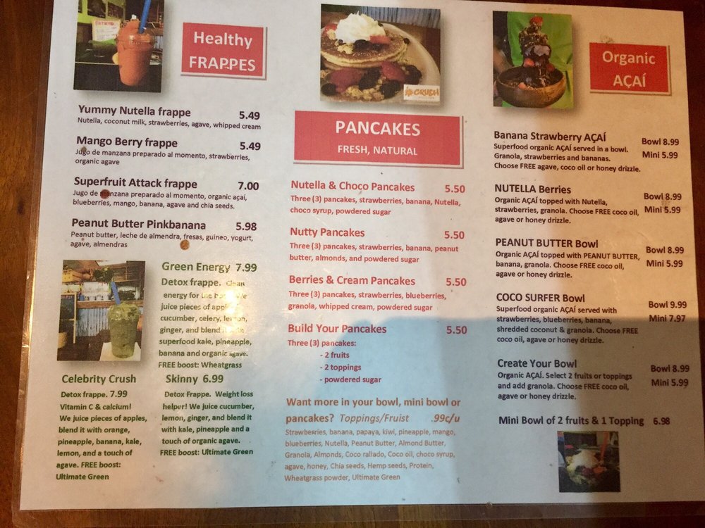 Crush Juice Bar Juice Bars & Smoothies Buena Vista S/N, Humacao