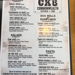 Photos For Commonwealth Kitchen Bar Menu Yelp