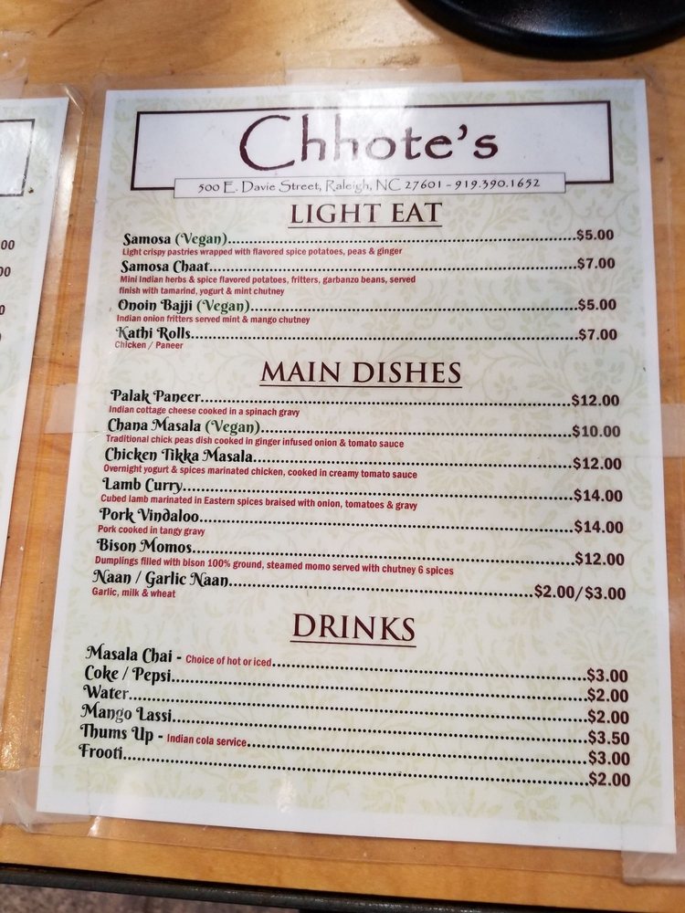 Chhote's restaurant